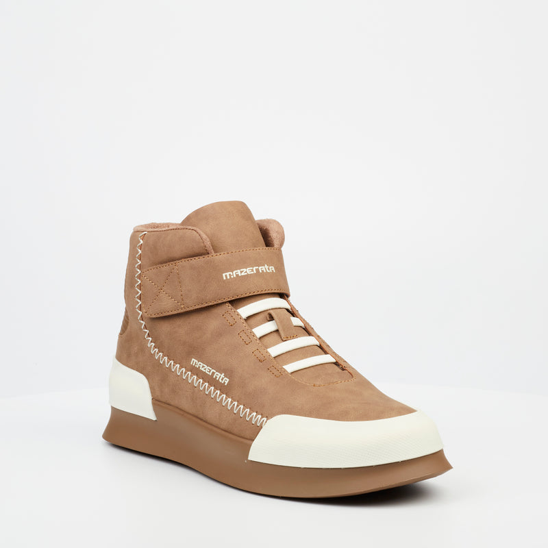 Mazerata Valentino 7 Faux Nubuck - Tan footwear Mazerata   