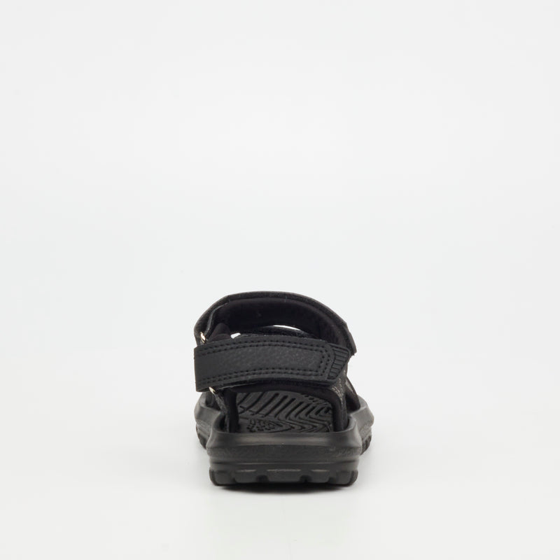 Urbanart Venture 1 Faux Nubuck Sandal - Black (Kids) footwear Urbanart   