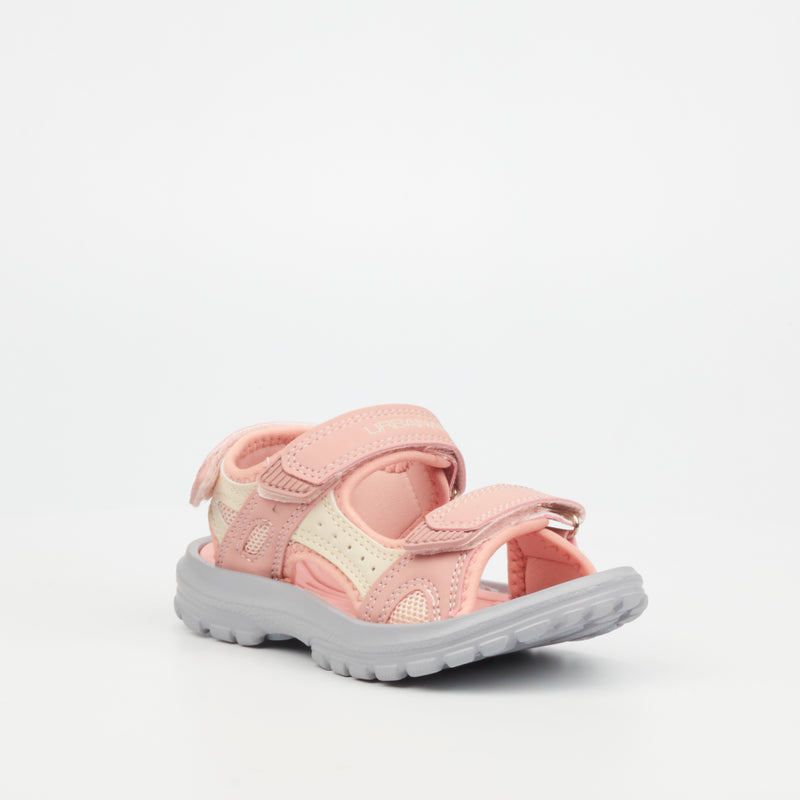 Urbanart Venture 1 Faux Nubuck Sandal - Pink (Kids) footwear Urbanart   