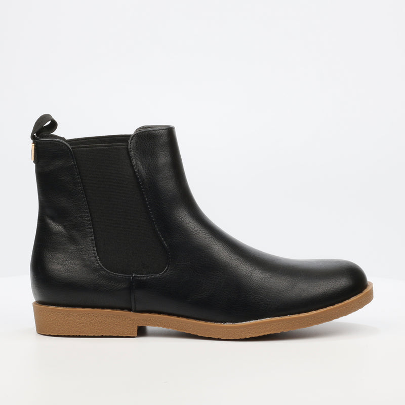 Viabeach Vespa 23 Ankle Boot - Black footwear Viabeach   