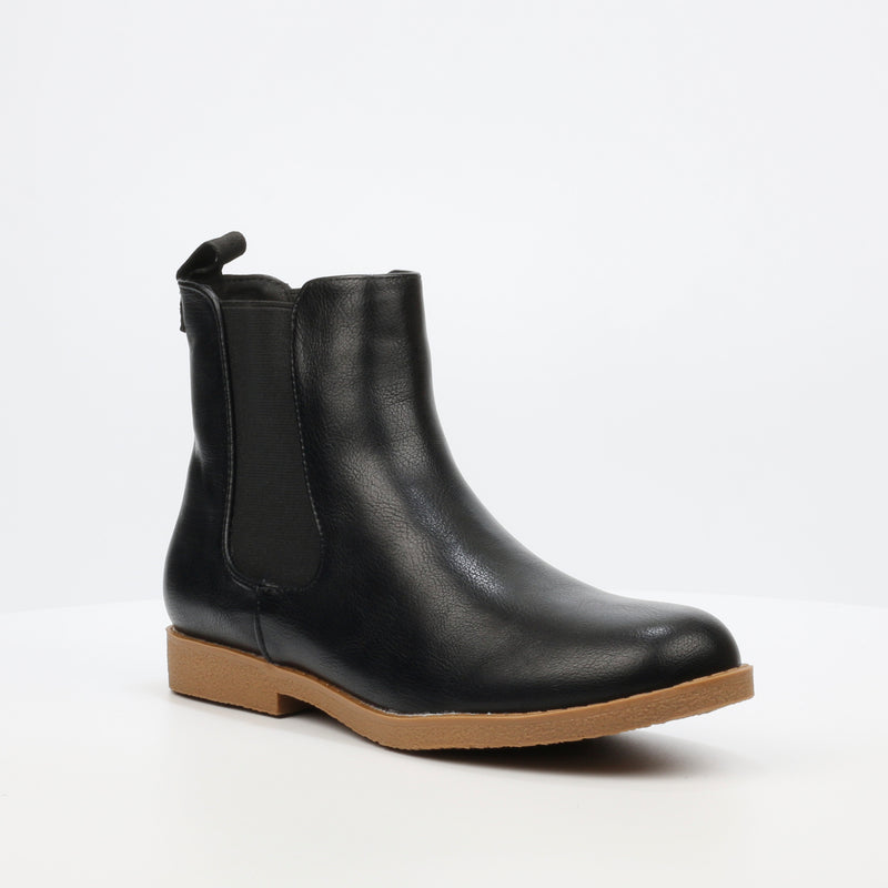 Viabeach Vespa 23 Ankle Boot - Black footwear Viabeach   