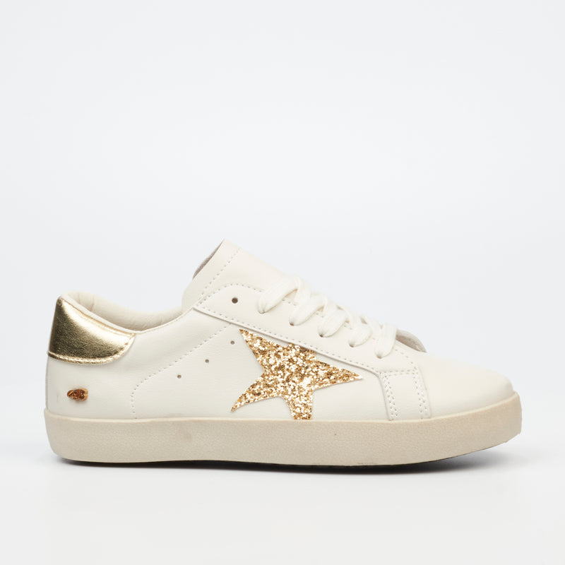 Miss Black Veta 1 Sneaker - Gold footwear Miss Black