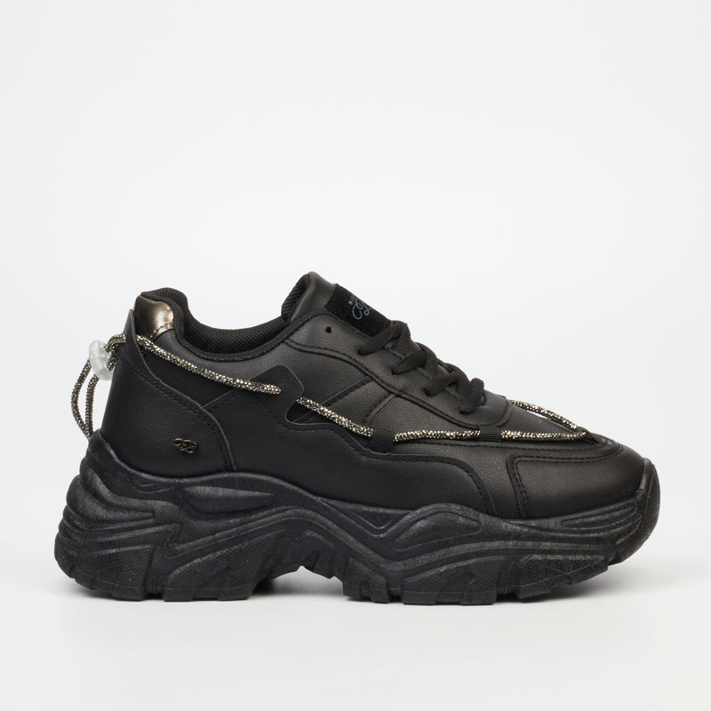 Miss Black Vetto 1 Sneaker - Black footwear Miss Black   