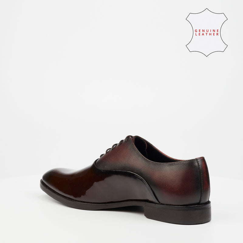 Roberto Morino Victor 1 Leather Formal Shoe - Burgundy footwear Roberto