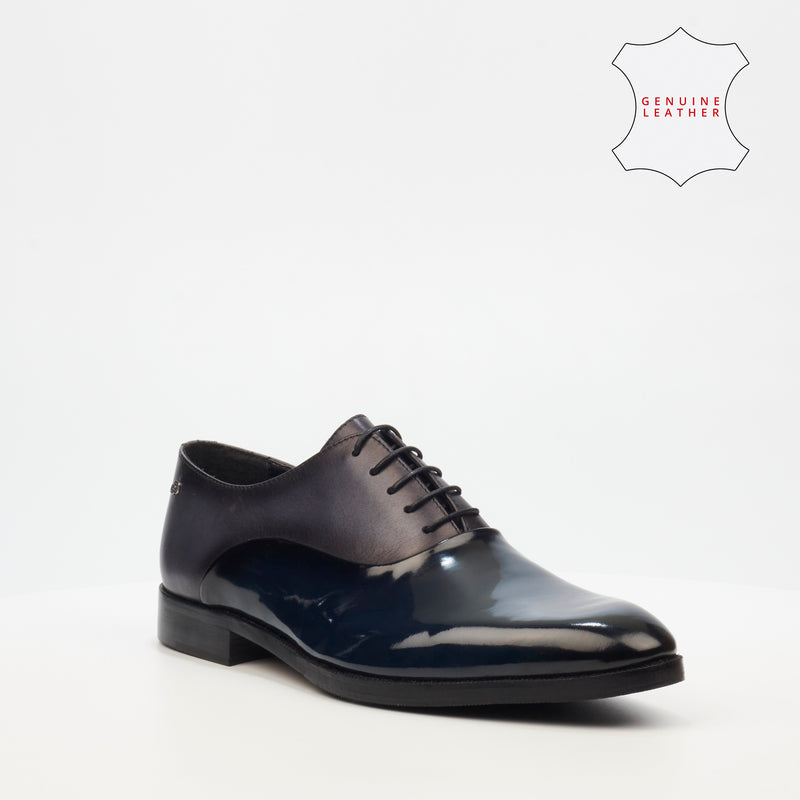 Roberto Morino Victor 1 Leather Formal Shoe - Navy footwear Roberto