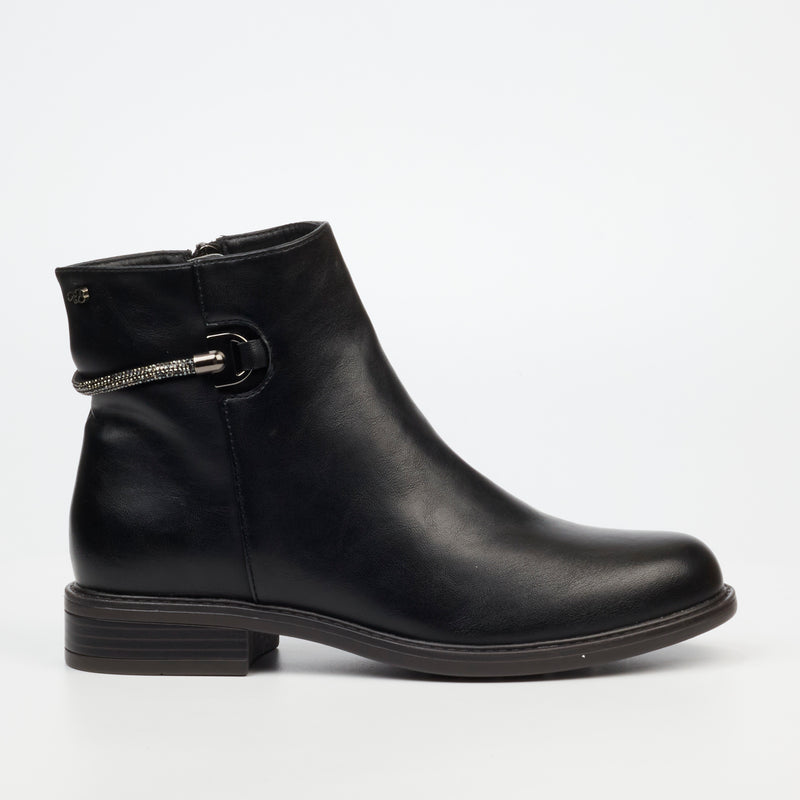 Miss Black Victoria 1 Ankle Boot - Black footwear Miss Black