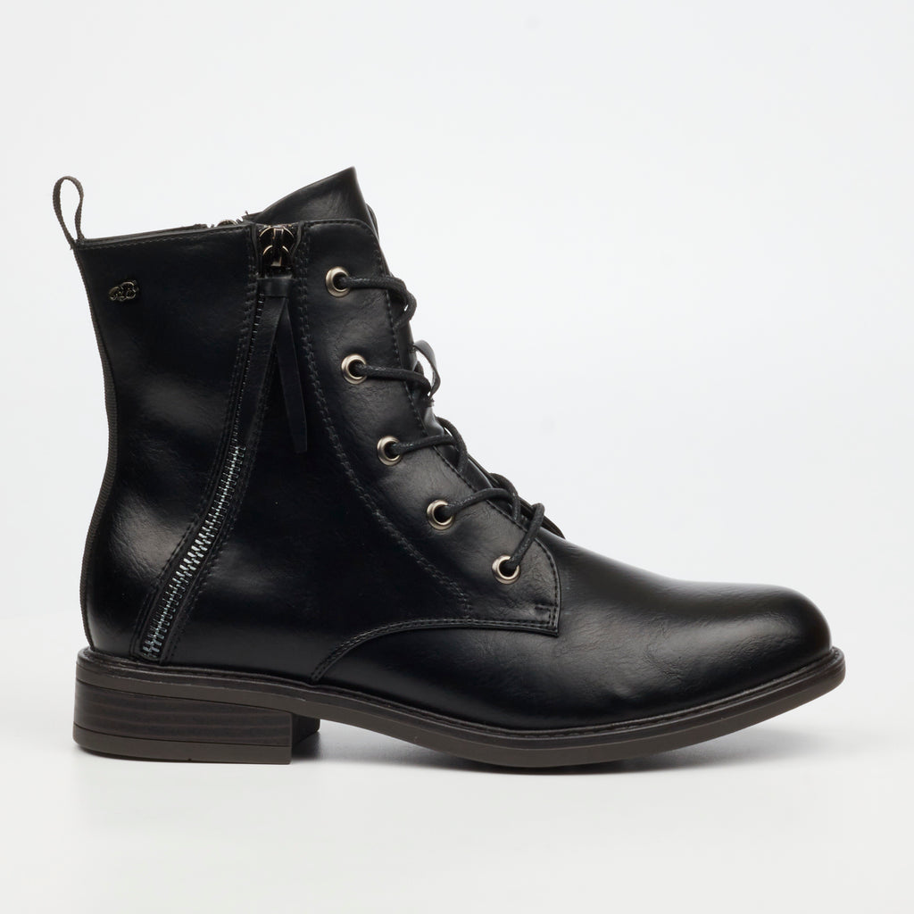 Miss Black Victoria 2 Ankle Boot - Black footwear Miss Black