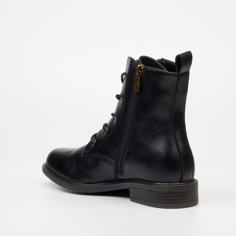 Miss Black Victoria 2 Ankle Boot - Black footwear Miss Black