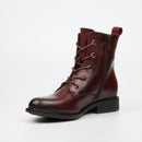 Miss Black Victoria 2 Ankle Boot - Burgundy