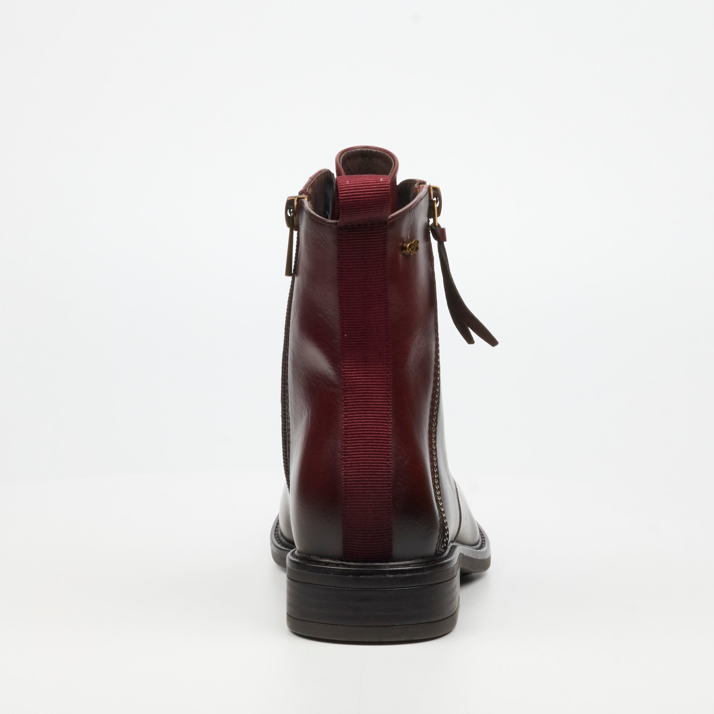Miss Black Victoria 2 Ankle Boot - Burgundy footwear Miss Black