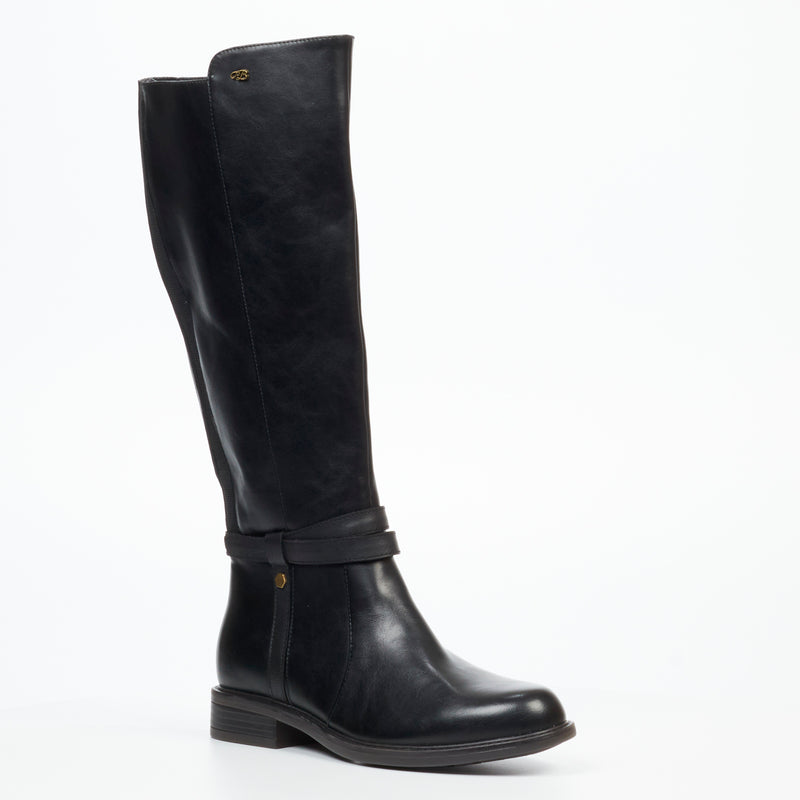 Miss Black Victoria 3 High Boot - Black footwear Miss Black