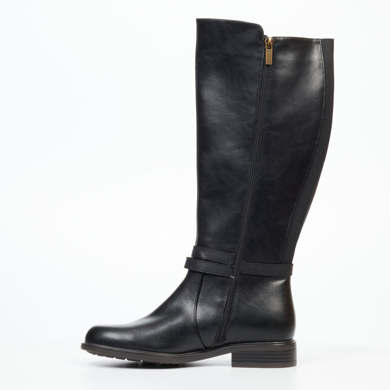 Miss Black Victoria 3 High Boot - Black footwear Miss Black