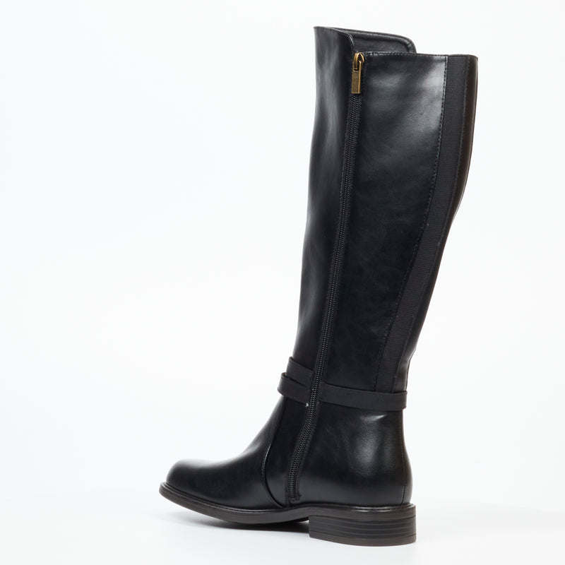 Miss Black Victoria 3 High Boot - Black footwear Miss Black