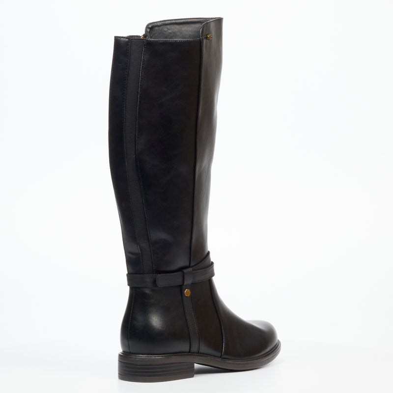 Miss Black Victoria 3 High Boot - Black footwear Miss Black