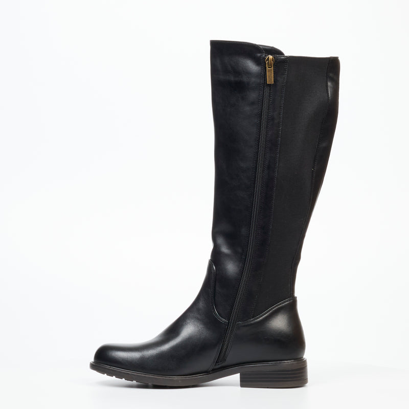 MIss Black Victoria 4 High Boot - Black footwear Miss Black