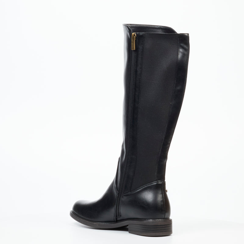 MIss Black Victoria 4 High Boot - Black footwear Miss Black