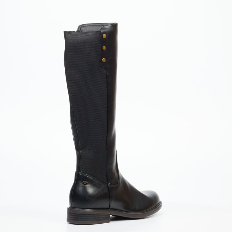 MIss Black Victoria 4 High Boot - Black footwear Miss Black