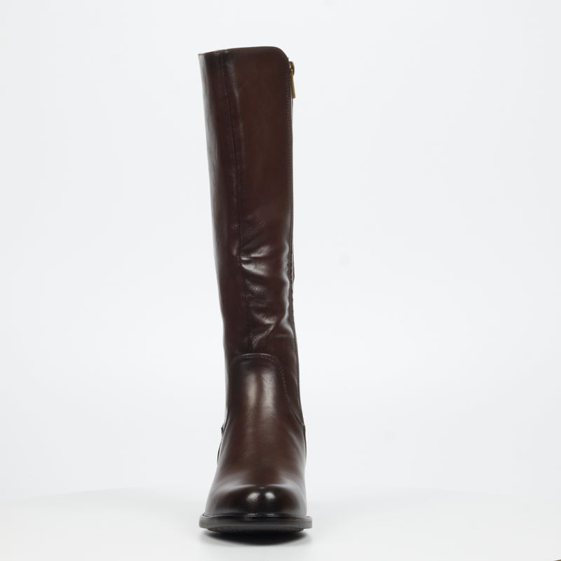 Miss Black Victoria 4 High Boot - Chocolate footwear Miss Black