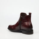Miss Black Vixtoria 5 Ankle Boot - Burgundy footwear Miss Black