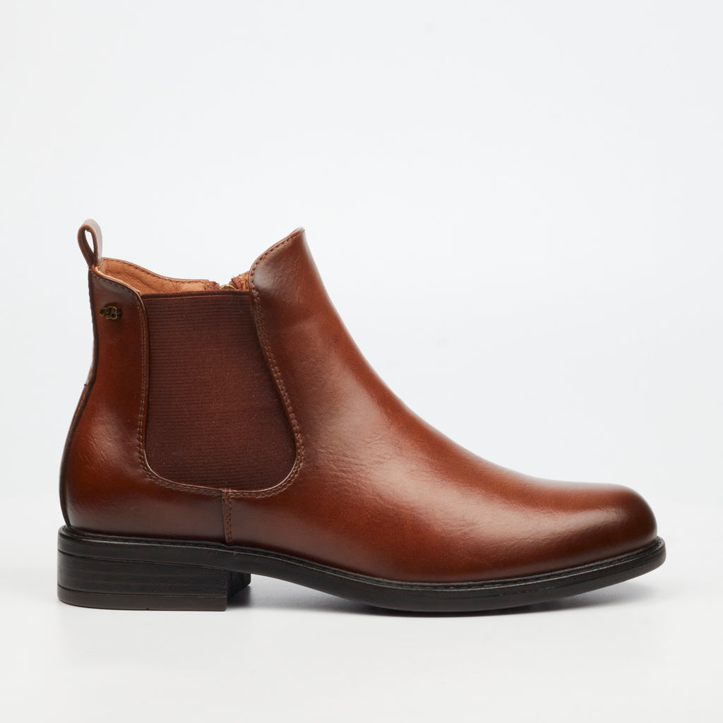 Miss Black Victoria 5 Ankle Boot - Tan footwear Miss Black