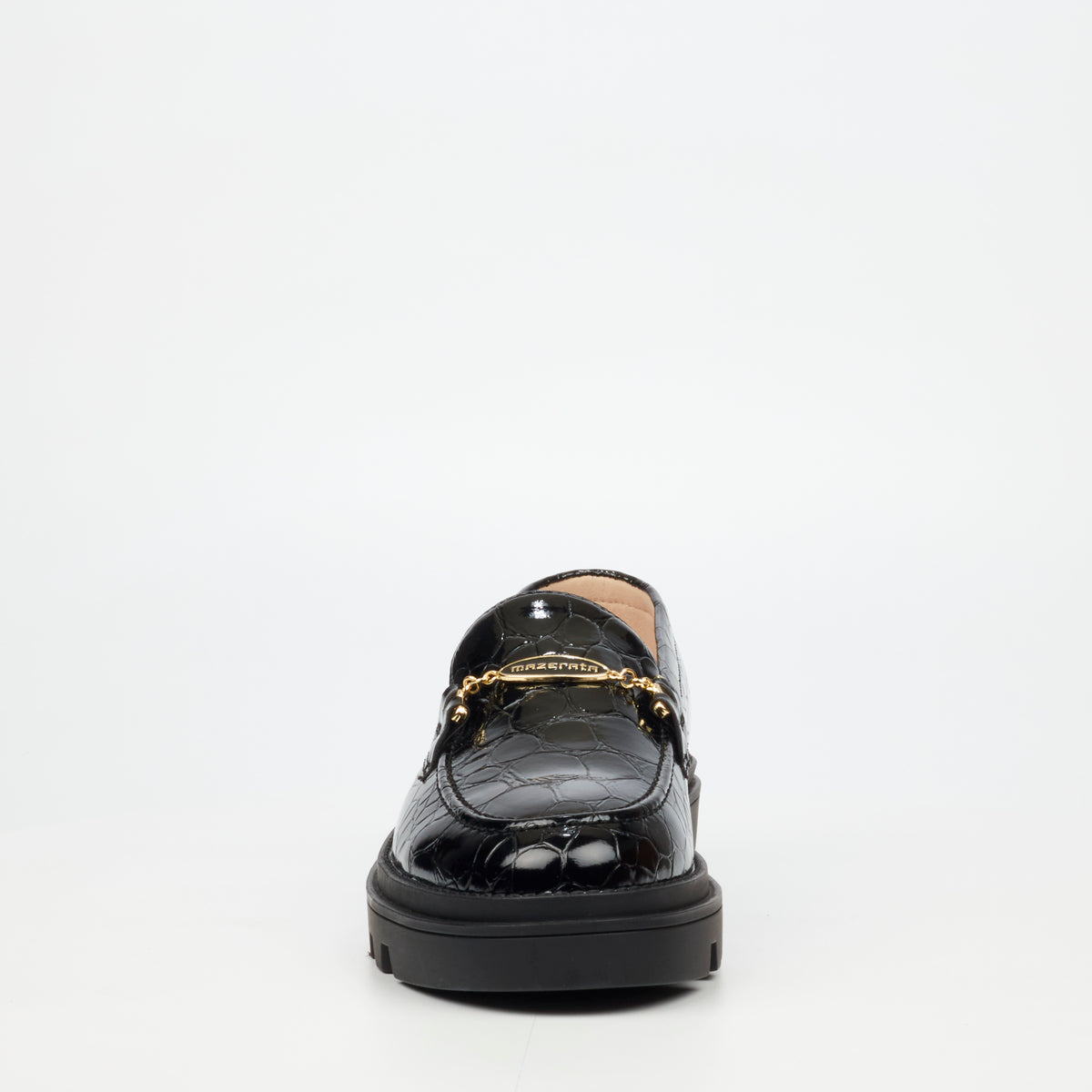 Mazerata Vinchey 106 Faux Patent Shoe - Black