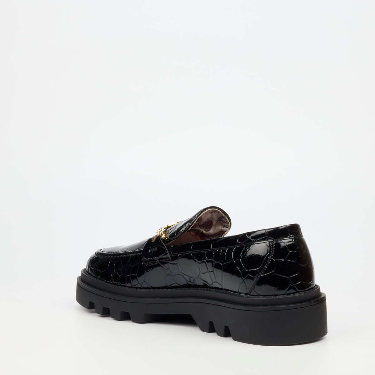 Mazerata Vinchey 106 Faux Patent Shoe - Black