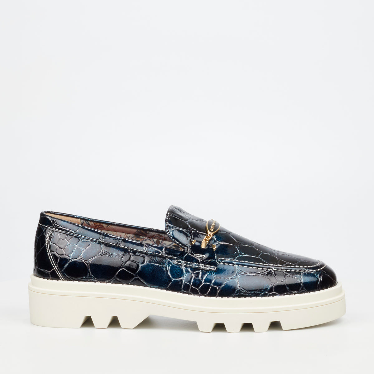 Mazerata Vinchey 106 Faux Patent Shoe - Navy