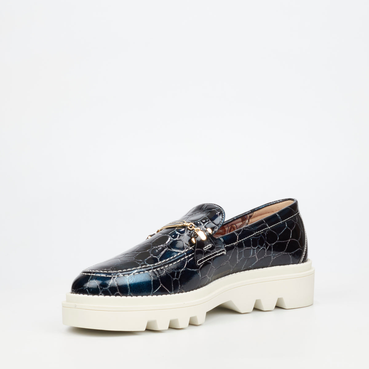 Mazerata Vinchey 106 Faux Patent Shoe - Navy