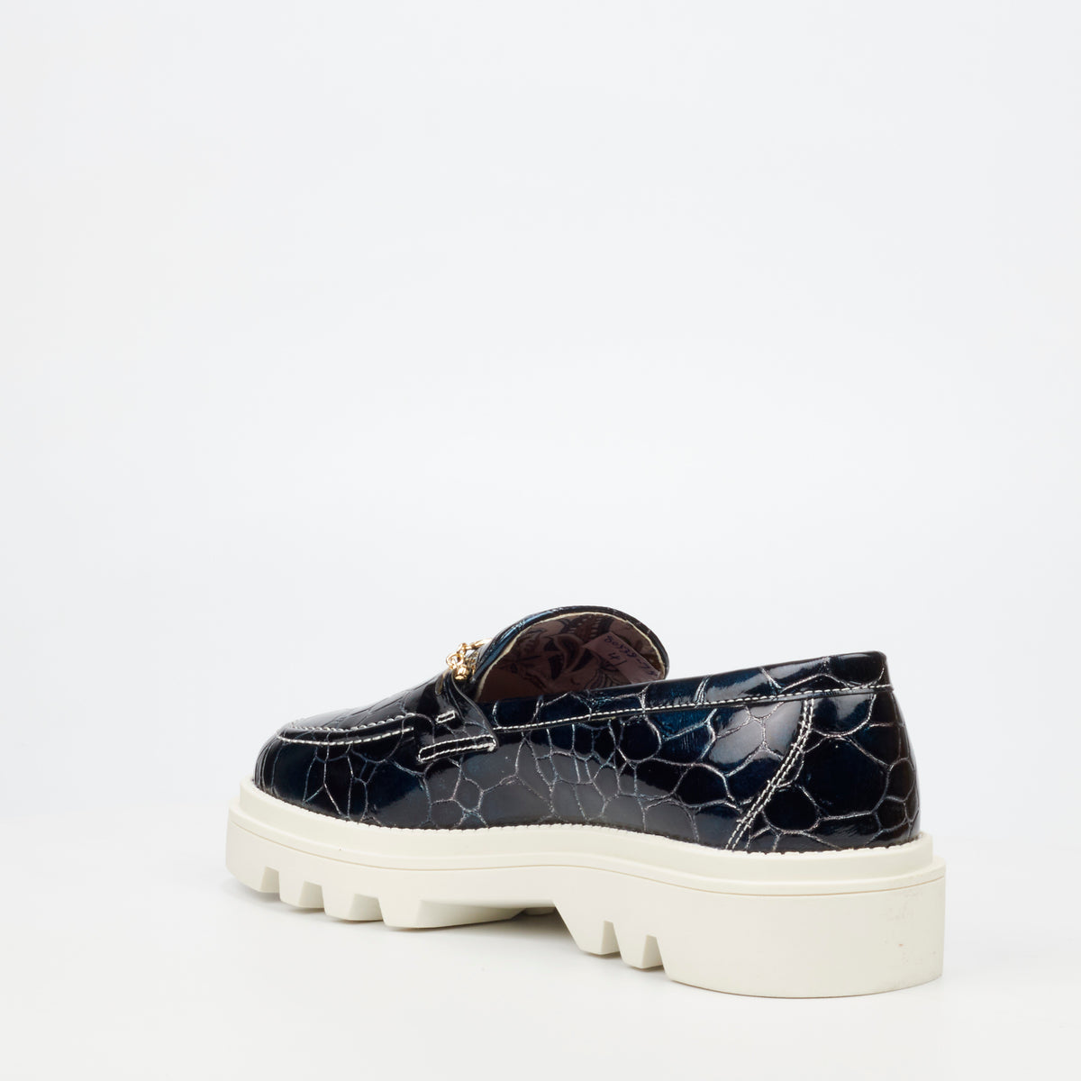 Mazerata Vinchey 106 Faux Patent Shoe - Navy