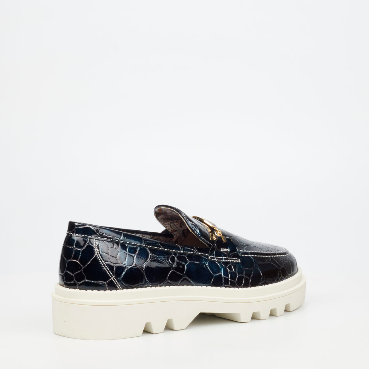 Mazerata Vinchey 106 Faux Patent Shoe - Navy