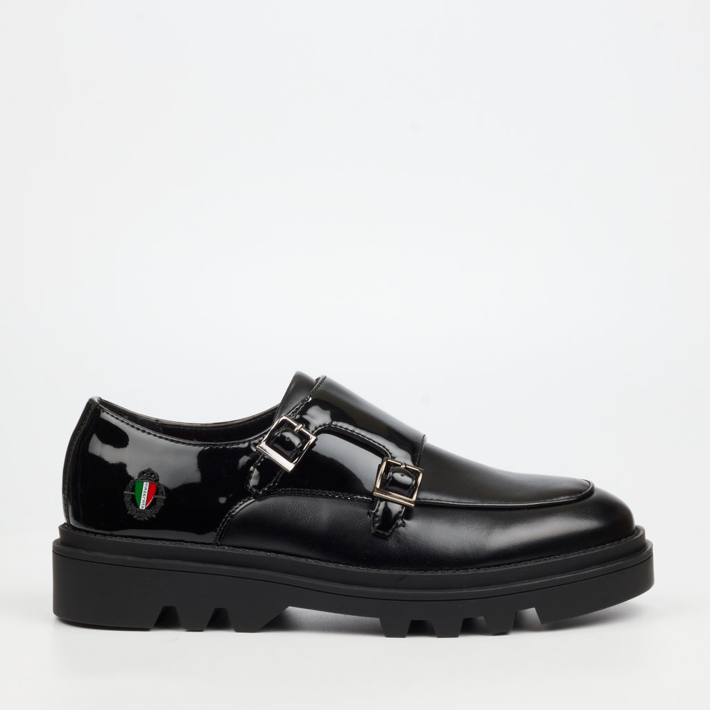 Mazerata Vinchey 30 Faux Patent Shoe - Black footwear Mazerata