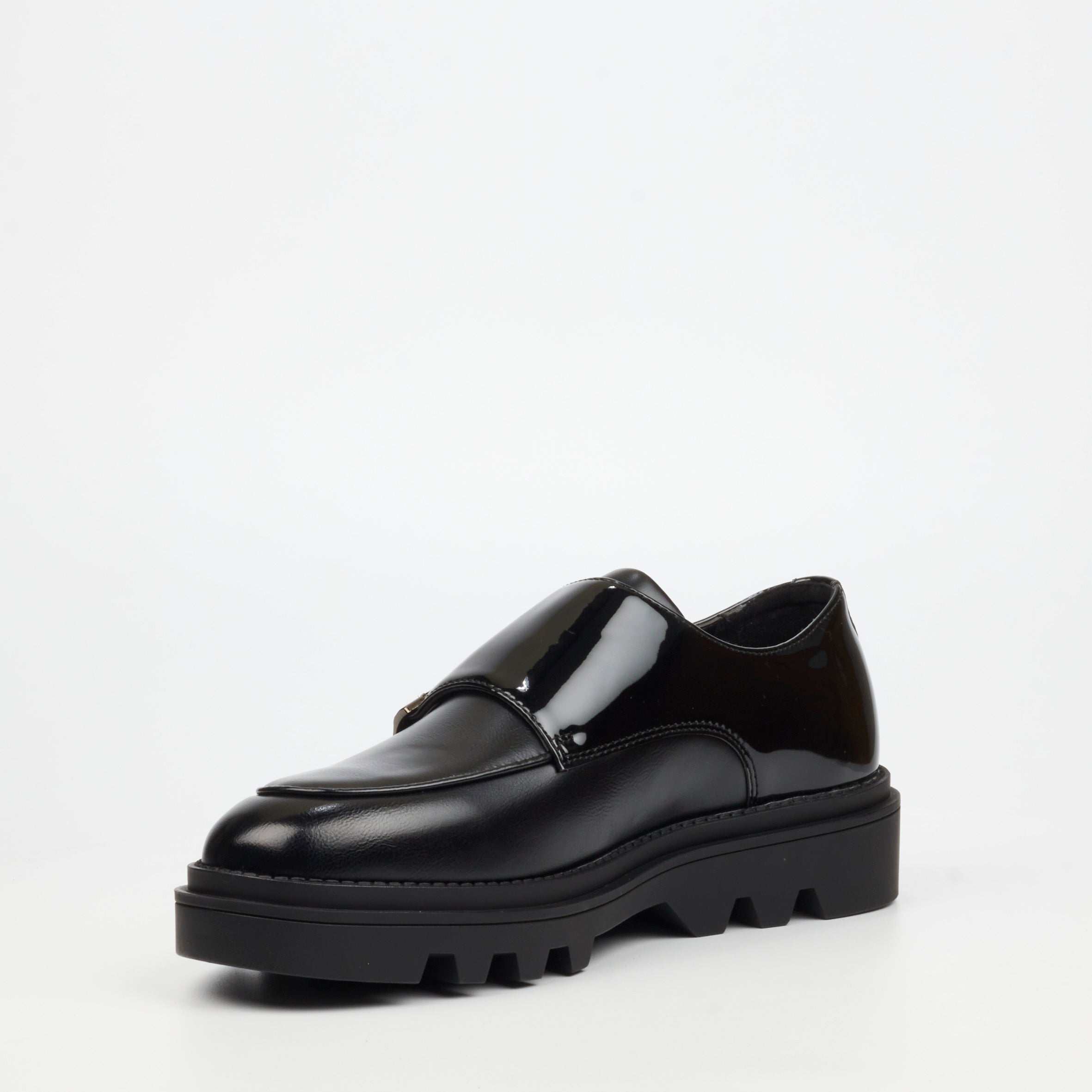 Mazerata Vinchey 30 Faux Patent Shoe - Black footwear Mazerata