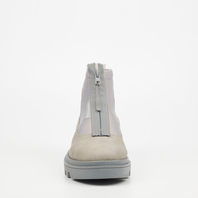 Mazerata Vinchey 34 Faux Nubuck Boot - Grey footwear Mazerata   