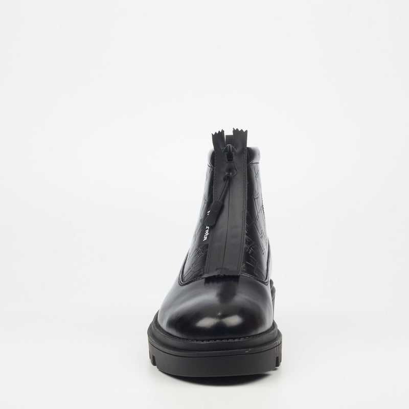 Mazerata Vinchey 35 Faux Wax / Print - Black footwear Mazerata   