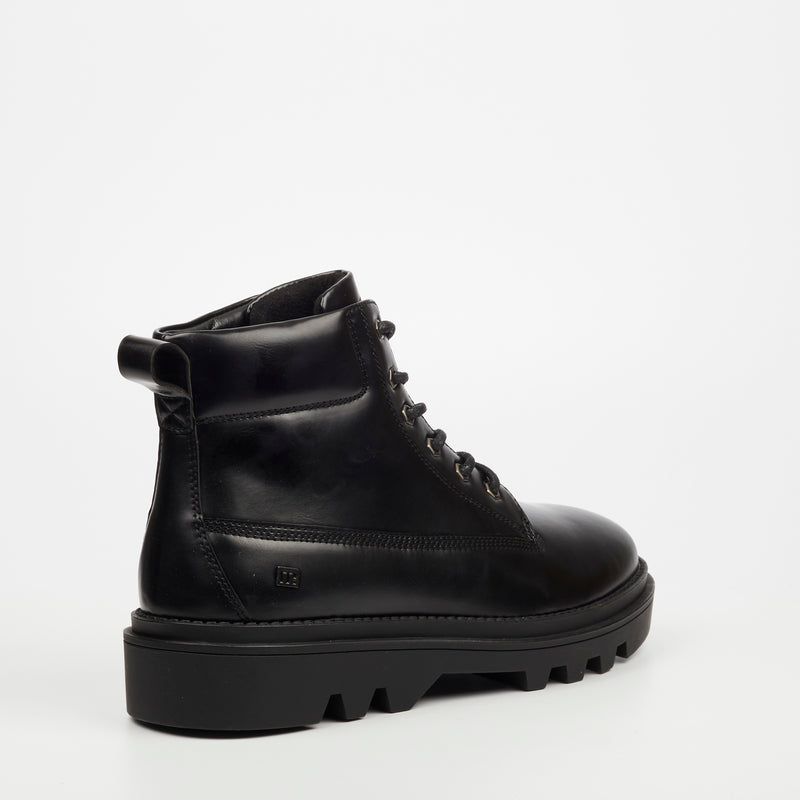 Mazerata Vinchey 38 Faux Leather Boot - Black footwear Mazerata   