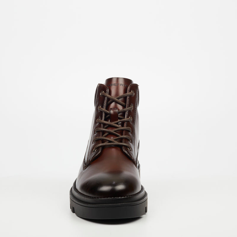 Mazerata Vinchey 38 Faux Leather Boot - Chocolate footwear Mazerata   