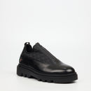 Mazerata Vinchey 3 Nylon / Faux Wax Shoe - Black footwear Mazerata