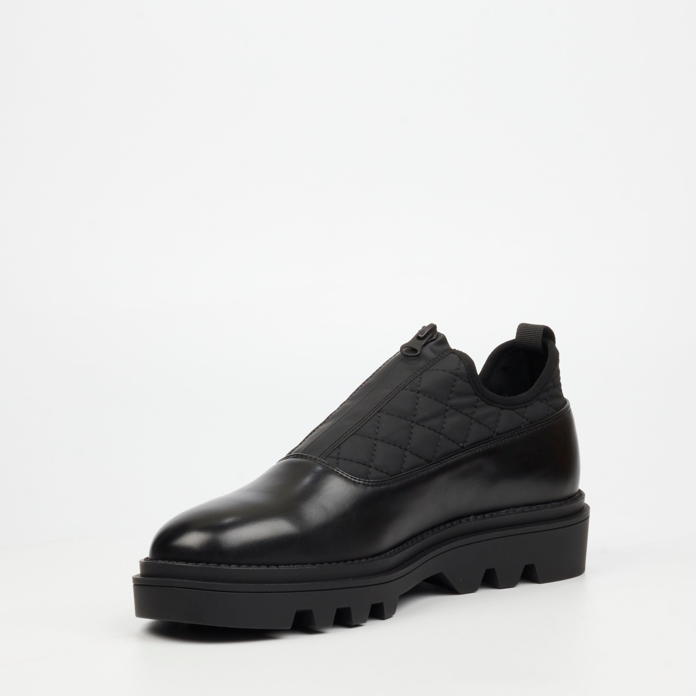 Mazerata Vinchey 3 Nylon / Faux Wax Shoe - Black footwear Mazerata