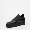 Mazerata Vinchey 3 Nylon / Faux Wax Shoe - Black footwear Mazerata