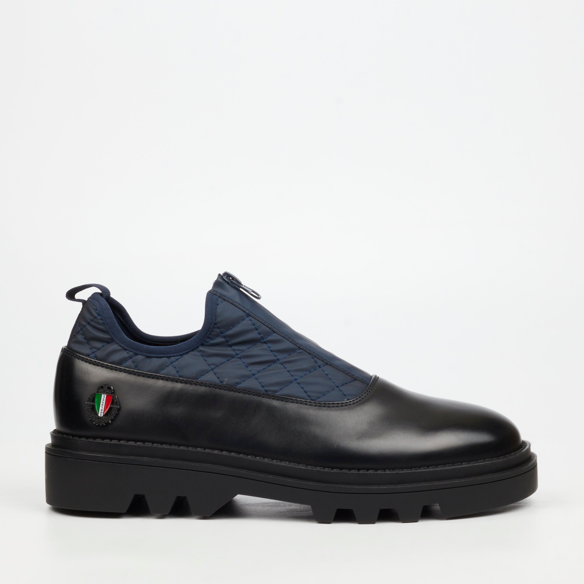 Mazerata Vinchey 3 Nylon / Faux Wax Shoe - Navy footwear Mazerata