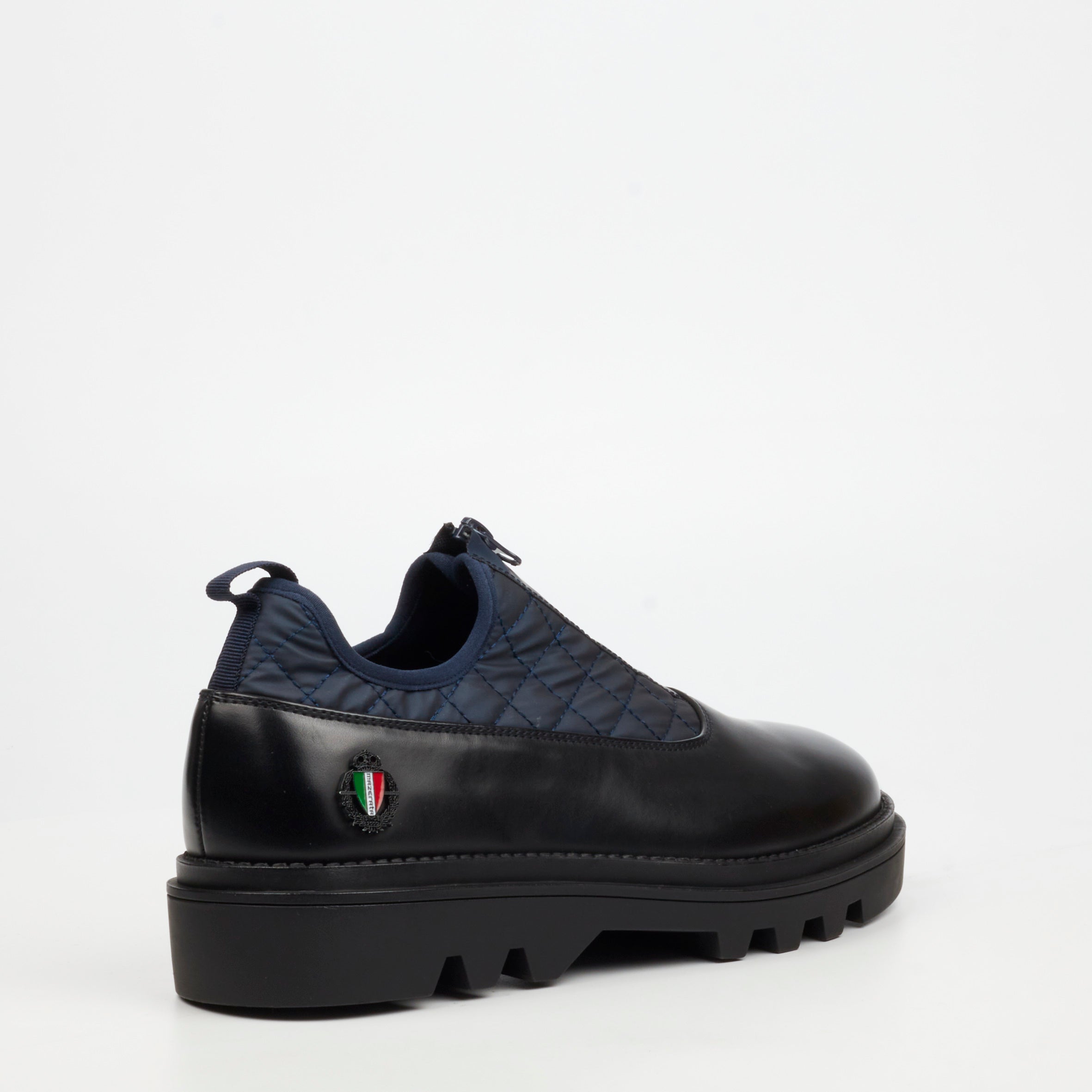 Mazerata Vinchey 3 Nylon / Faux Wax Shoe - Navy footwear Mazerata