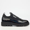 Mazerata Vinchey 3 Faux Patent / Lycra - Black footwear Mazerata