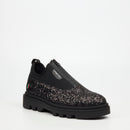 Mazerata Vinchey 3 Rhinestone Shoe - Black footwear Mazerata