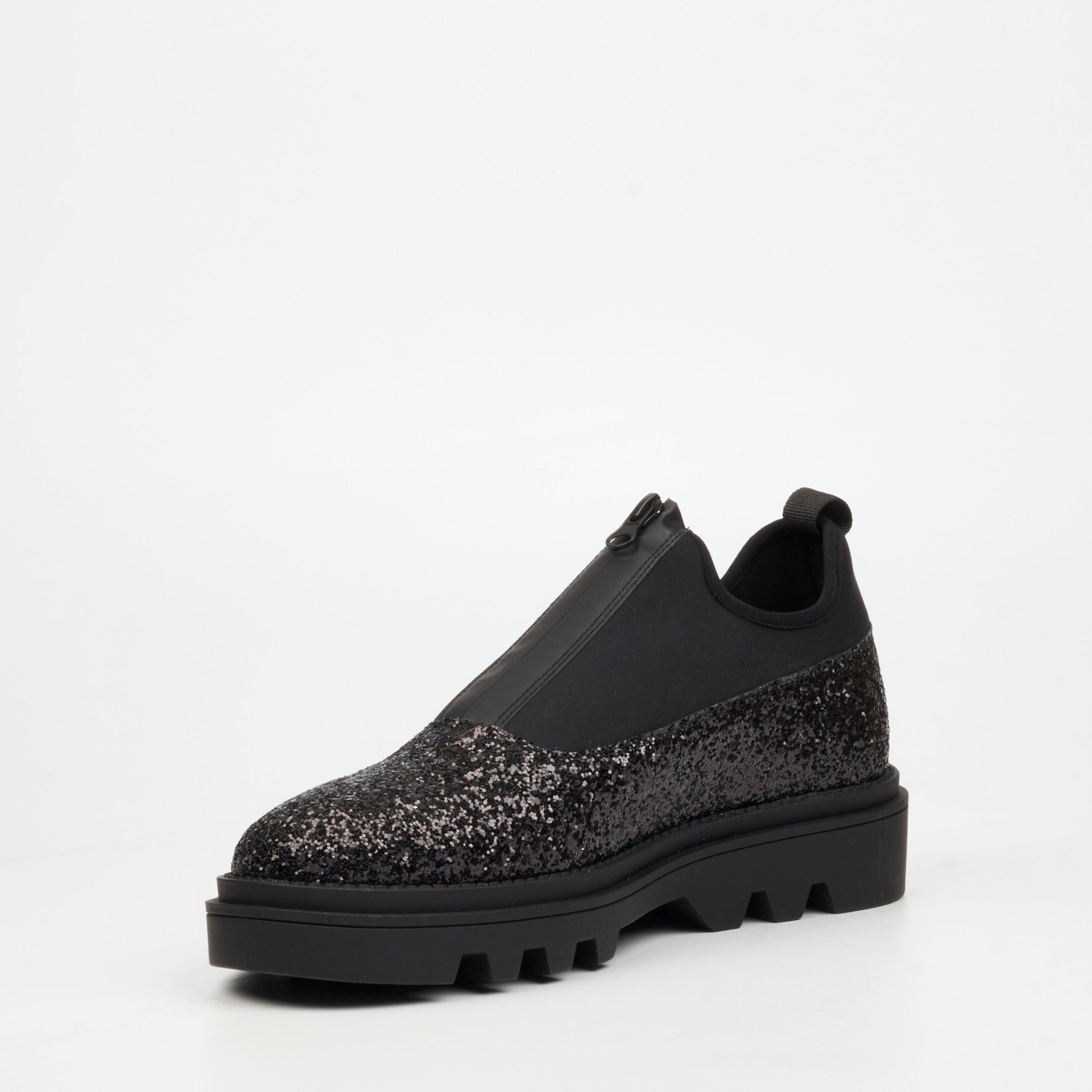 Mazerata Vinchey 3 Rhinestone Shoe - Black footwear Mazerata