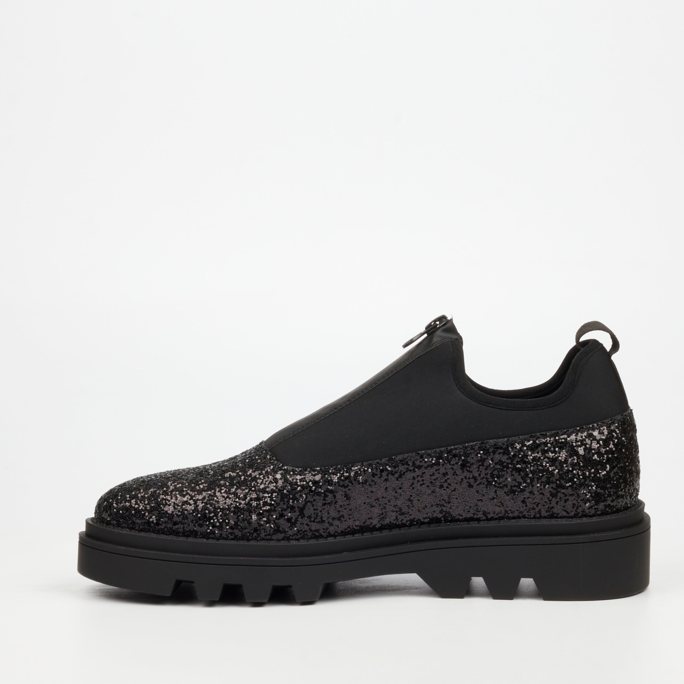 Mazerata Vinchey 3 Rhinestone Shoe - Black footwear Mazerata