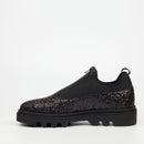 Mazerata Vinchey 3 Rhinestone Shoe - Black footwear Mazerata