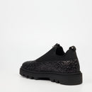 Mazerata Vinchey 3 Rhinestone Shoe - Black footwear Mazerata