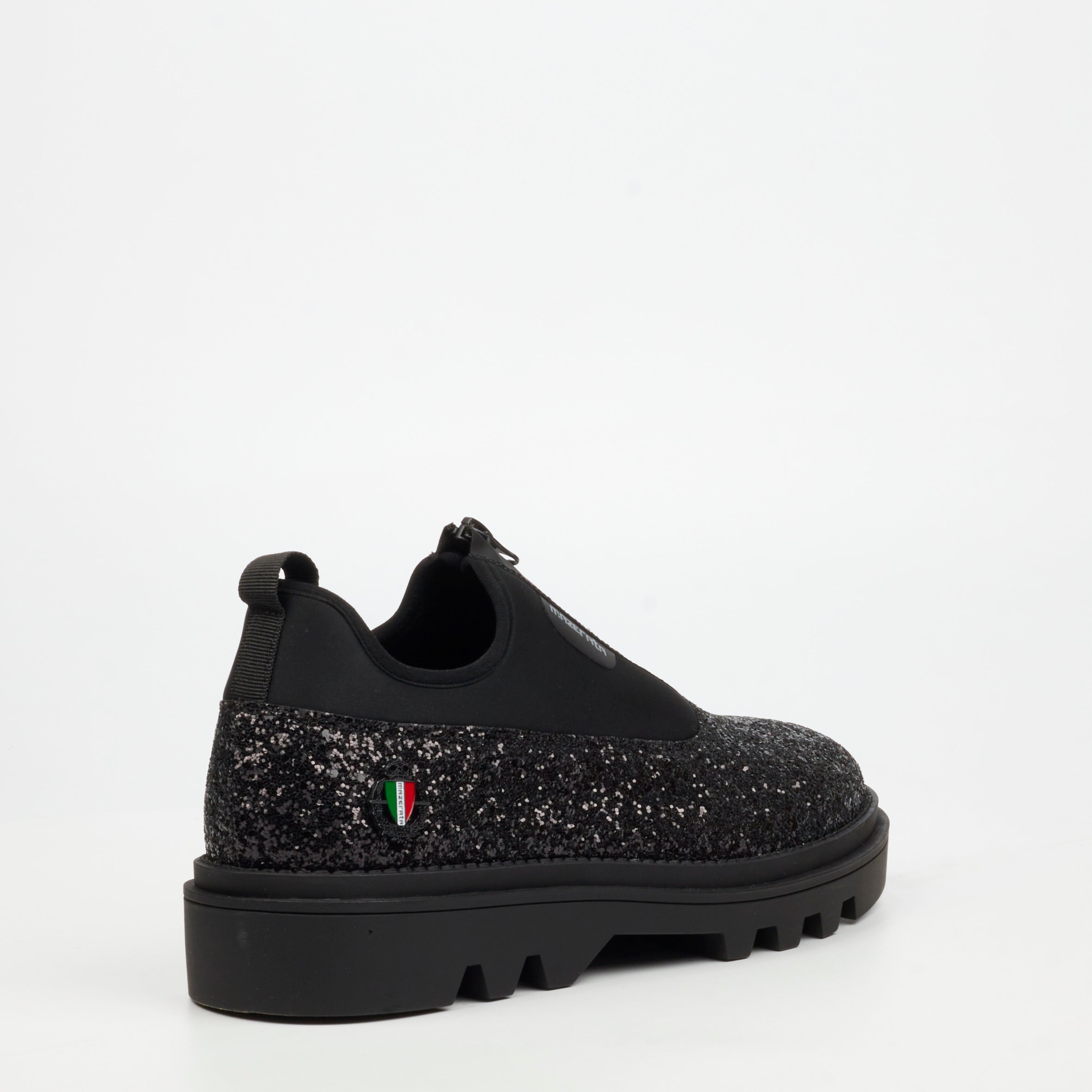 Mazerata Vinchey 3 Rhinestone Shoe - Black footwear Mazerata