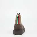 Mazerata Vinchey 51 Faux Nubuck Ankle Boot - Olive footwear Mazerata