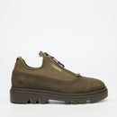 Mazerata Vinchey 56 Faux Nubuck Shoe - Olive footwear Mazerata